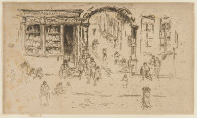 Torbogen, Brüssel, 1887 von James Abbott McNeill Whistler